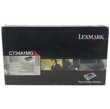 Image of Lexmark C734A1MG Magenta Toner Cartridge Genuine Original - NEW/NO BOX, SEALED