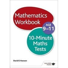 Image of 10-Minute Maths Tests Workbook Age 9-11 by David E Hanson (Paperback, 2014)