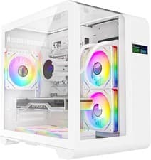 Image of Ionz Curve - PC Gaming Case mATX - Mid Tower, Dual Chamber with Panoramic View