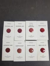Image of Byredo Rouge À Lèvres Lipstick Sample Lot of 8 Damson Jam Earth Dust Red Blue