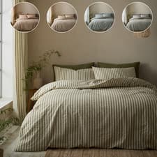 Image of Pineapple Elephant Woven Stripe Duvet Cover Set Bedding Set with Pillowcase