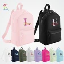 Image of Embroidered School Backpack Kids Bag Pack Girls Boys Academy PE Kit Any Name Bag