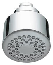 Image of Chrome Single Function Round Fixed Bathroom Swivel Shower Head Low & High press
