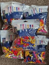 Image of PGA TOUR Castle Golf Tees Plastic Various Colours & Sizes BETWEEN 900-1000.