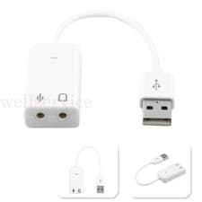 Image of External Virtual 7.1 Channels USB Stereo Sound Card Audio Adaptor Converter