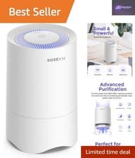 Image of Compact HEPA Air Purifier & Aroma Diffuser with Night Light - For Small Spaces