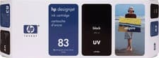 Image of Genuine HP 83 UV Ink Cartridge Black 680ml - Designjet 5000 C4940A