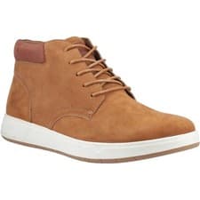 Image of Hush Puppies Bronko Chukka Leather Men's Tan Boots