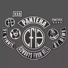 Image of EMBROIDERED PANTERA CFH FULL PATCH SET 10pcs (Please Read Ad)