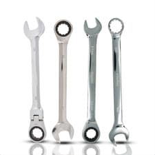 Image of 6mm-32mm Ratchet Spanner Combination Fixed & Flexi Wrench Metric CRV Steel