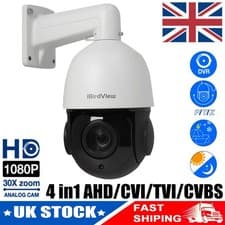 Image of 4 in1 AHD/CVI/TVI/CVBS 1080P 30x Zoom IR Speed Dome PTZ IP Security Camera UK