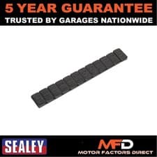 Image of Sealey Black Steel Adhesive Wheel Weight 5g Strip of 12 Pack of 50 WWSA5B