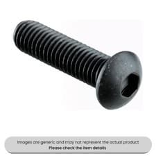 Image of Black Socket Button Screws Metric Grade 10.9 M5X20mm Pack Qty 200
