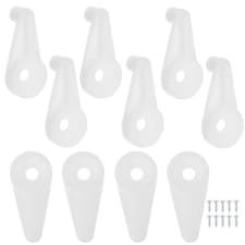Image of 100 Pcs Bathroom Mirror Mounting Clips Cabinet Panel Installation
