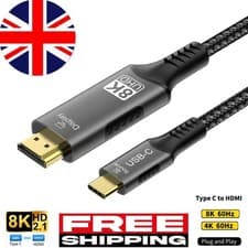 Image of USB C Type C to HDMI 2m 8k 4K USB Cable For Macbook iPhone 17 Samsung Android