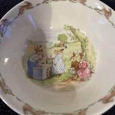 Image of Royal Doulton BUNNYKINS 2pce Set