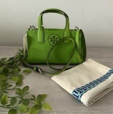 Image of NWT TORY BURCH ELLA MINI NYLON TOTE/CROSSBODY WHEAT GRASS