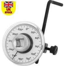 Image of Measure Tool Angle Gauge Meter Drive Torque Wrench Rotation 360 Degree 1/2" N+