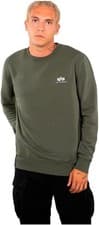 Image of ALPHA INDUSTRIES Men's Basic Sweater Small Logo Sports Hoodie