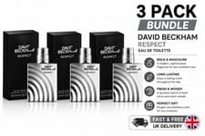 Image of David Beckham Respect EDT 40ml Triple Pack 3 x 40ml Men Aftershave Spray