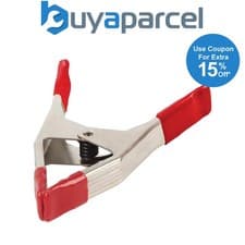 Image of Bessey Metal Spring Clamp Heavy Duty 25mm Opening PVC Grips and Faces XM3EU