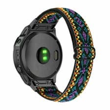Image of Elastic Nylon Loop Watc Strap Band For Garmin 7 7S 7X 6 6X 6S Pro 5 5X 5S 3 3HR