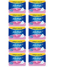Image of Always Sensitive Ultra Night Sanitary Towels with Wings10 Count , Pack Of 10