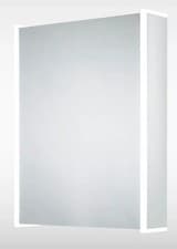 Image of Sensio Ainsley/Wickes Grantham Bluetooth LED mirror bathroom cabinet 570 x 700mm