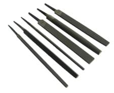 Image of ENGINEERS HAND FILES X 3 SMOOTH, SECOND BASTARD HAND FLAT SQUARE ROUND TRI HALF