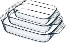 Image of Pyrex 8023510 Set of 3 Borosilicate Glass Oven Plates – Extreme Resistance ?