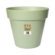 Image of Elho Paris Plant Pot 18cm Weather-Resistant Plastic Mint Green Indoor Outdoor