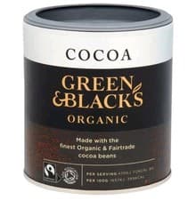 Image of Green & Black’s Organic Cocoa Powder 125g Tin Fairtrade Premium Cocoa