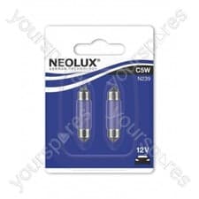 Image of Neolux Standard Bulbs - C5W 12V 5W (239) - SV8.5-8 Festoon Bulb
