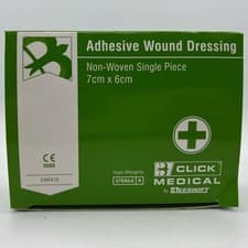 Image of Click Medical CLICK MEDICAL ADHESIVE WOUND DRESSING 7x6cm Box of 25
