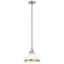 Image of 1 Bulb Ceiling Pendant Light Fitting Chrome LED E27 60W Bulb