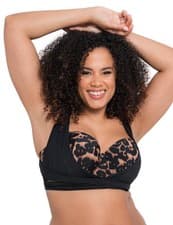 Image of 32D Curvy Kate Wrapsody Bikini Top Multiway Wired Bandeau Swimwear CS005307