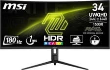 Image of MSI MAG 342CQR E2 34 inch UWQHD 180Hz Adaptive-Sync Curved Gaming Monitor Refurb
