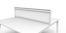 Image of 2,4,6,8 or 10 Person Bench Desk inc Tops, Hygienic Screen Toolbar + Monitor Arms