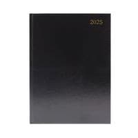 Image of Desk Diary Week To View A4 Black 2025 KFA43BK25