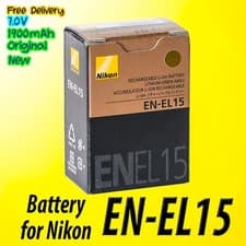 Image of Original Nikon EN-EL15 Battery for Nikon D600 D800 D810 D850 D7000 D7100 D7200