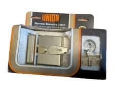Image of Union Narrow Security Latch Automatic Deadlocking Brass Plated DY 1037 Door Lock