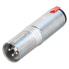Image of Neutrik XLR M-Stereo Jack Adaptor
