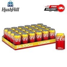 Image of Coca Cola Classic Can Lemon 330 ml (Pack of 24)