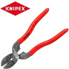 Image of Knipex Bolt Cutters 160mm Compact Cobolt Power Cuts Bolts Nails Rivets 71 01 160