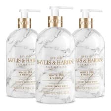 Image of Baylis & Harding Elements White Tea & Neroli Hand Wash 500 ml Pack of 3 - Veg...