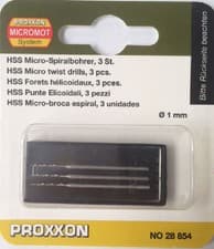 Image of PROXXON HSS Micro Drills - 1.0mm (Ptk 3) 28854 From RDGTools
