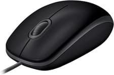 Image of Logitech B110 Wired USB Mouse Silent Buttons PC Mac Laptop Grey