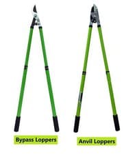 Image of Telescopic Ratchet Anvil Bypass Loppers Tree Branch Cutter Pruner S50C Blade