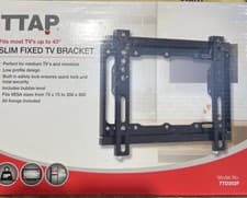 Image of Ttap Slim Fixed Tv Bracket RRP £20 