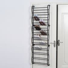 Image of 12 Tier Over  The Door Hanging Shoe Rack Shelf Organizer Storage Stand Holder UK